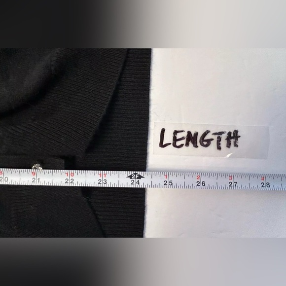 Lauren Ralph Lauren Silk Cashmere Blend Black Cardigan S Rhinestone Button Up - Picture 11 of 11